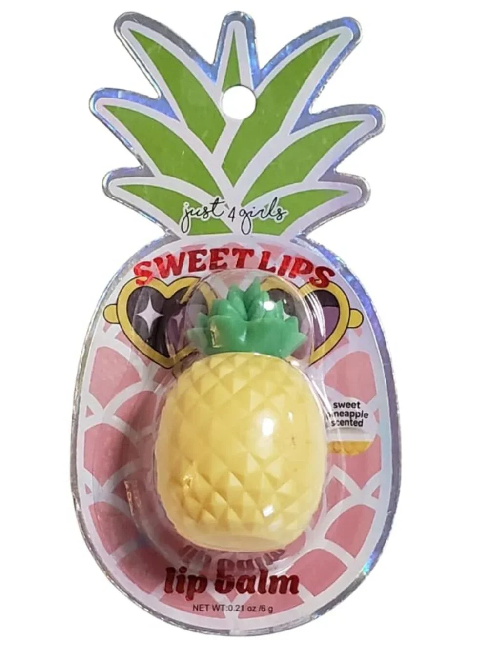 Sweet Lips Pineapple shaped Lip Balm Sweet Pineapple Scented summer cute beach